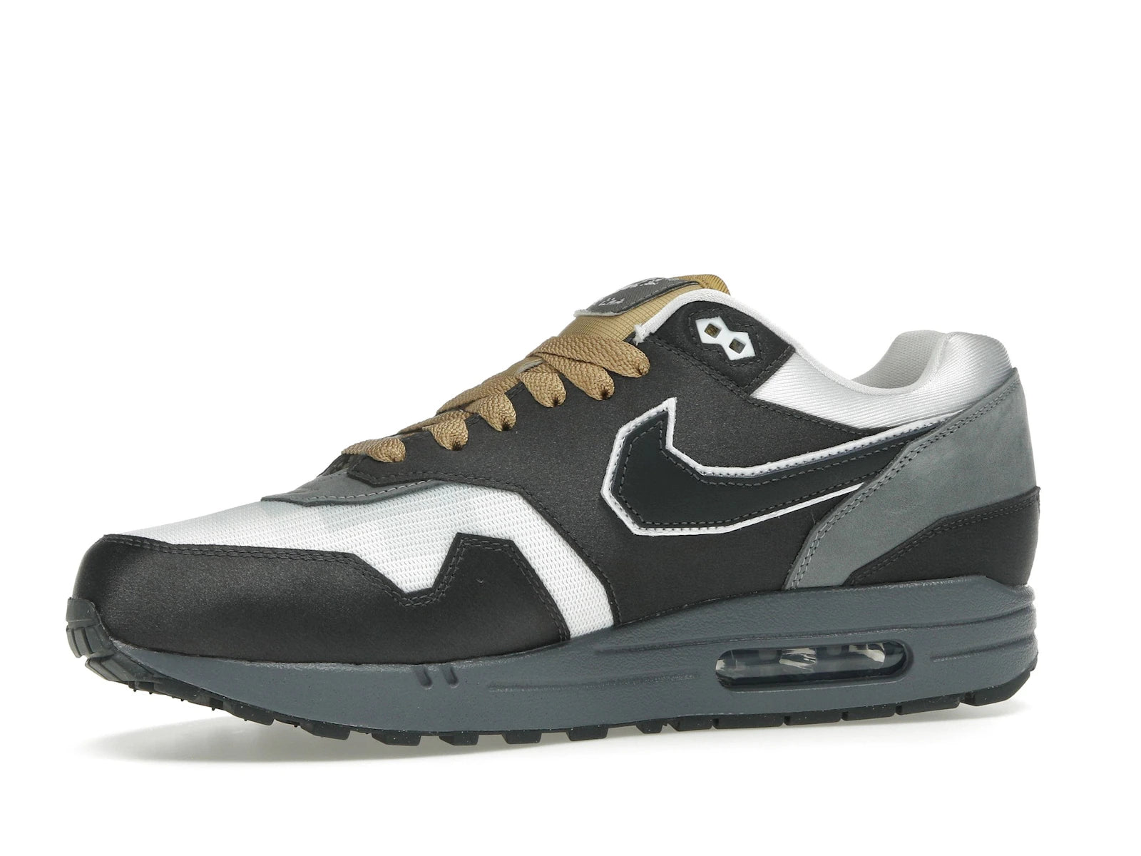 Nike Air Max 1 Swoosh Low Poly Big Head Mode - Dark Smoke Grey/White/Metallic Gold - IB9898-001 - 16