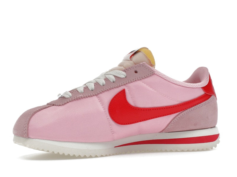 Nike Cortez TXT Medium Soft Pink Sail (Women's) - Medium Soft Pink/Sail/Team Orange/Fire Red - HF9994-600 - 16