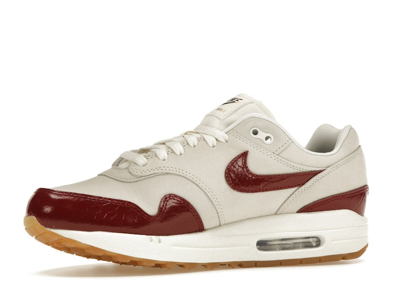 Nike Air Max 1 LX Team Red (Women's) - Sail/Sail/Gum Light Brown/Team Red - FJ3169-100 - 16