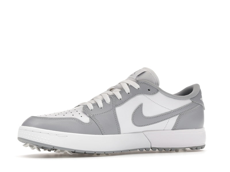 Jordan 1 Low Golf Spiked Wolf Grey White - vue 17