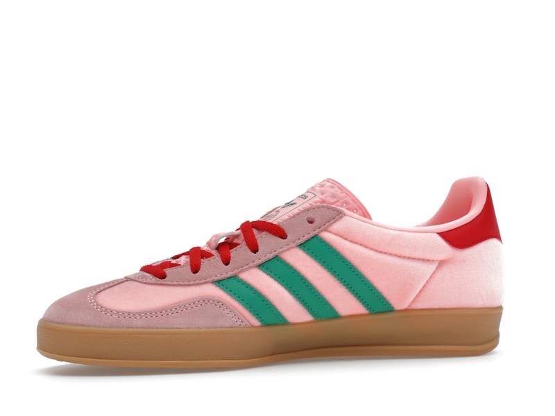 adidas Gazelle Indoor Pink Velvet (Women's) - Pink/Green/Scarlet - JI2713 - 16