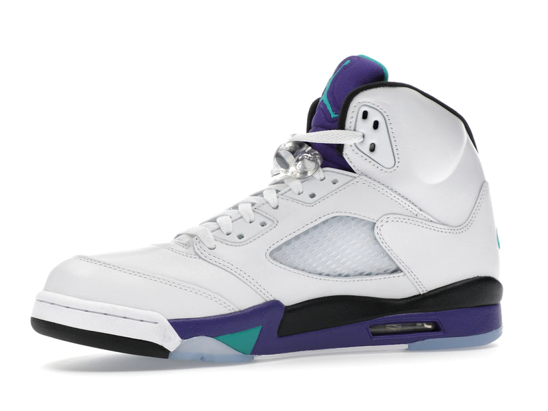 Air Jordan 5 Retro Grape (2025) - White/Grape Ice-New Emerald - HQ7978-100 - 16
