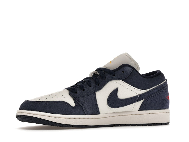 Air Jordan 1 Low SE Obsidian Suede - Obsidian/University Gold/Chile Red/Obsidian - IO7448-400 - 16