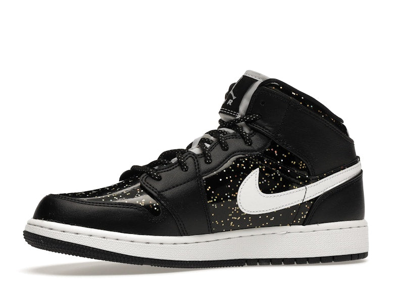 Air Jordan 1 Mid Black Speckle (GS) - Black/White - AV5174-001 - 16