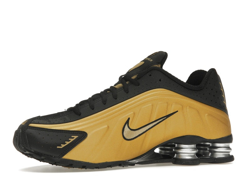 Nike Shox R4 Black Metallic Gold (Women's) - Black/Metallic Gold/Metallic Silver - AR3565-005 - 16