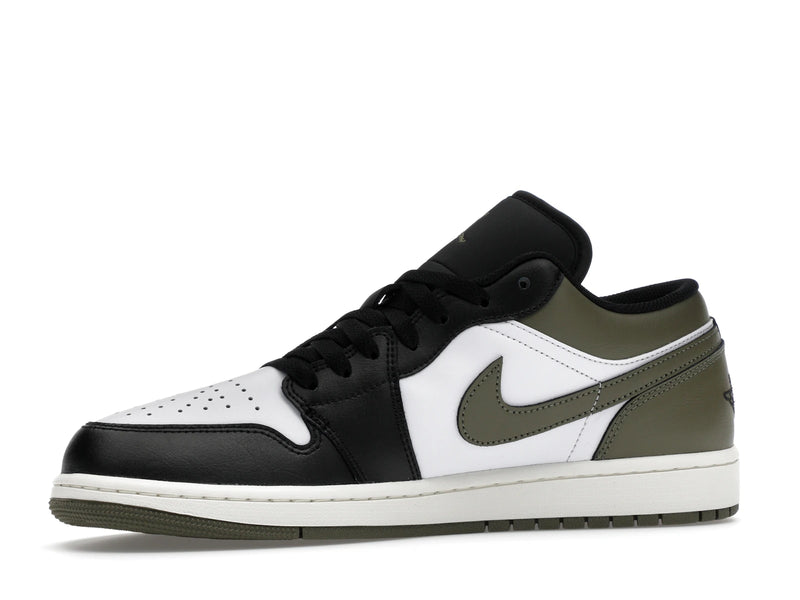 Air Jordan 1 Low Black Toe Medium Olive - Black/Medium Olive/White - 553558-092 - 16