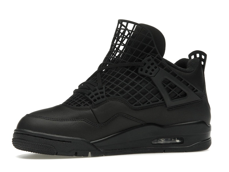 Air Jordan 4 Retro Net Black - Black/Black-Metallic Silver - FN7251-001 - 16