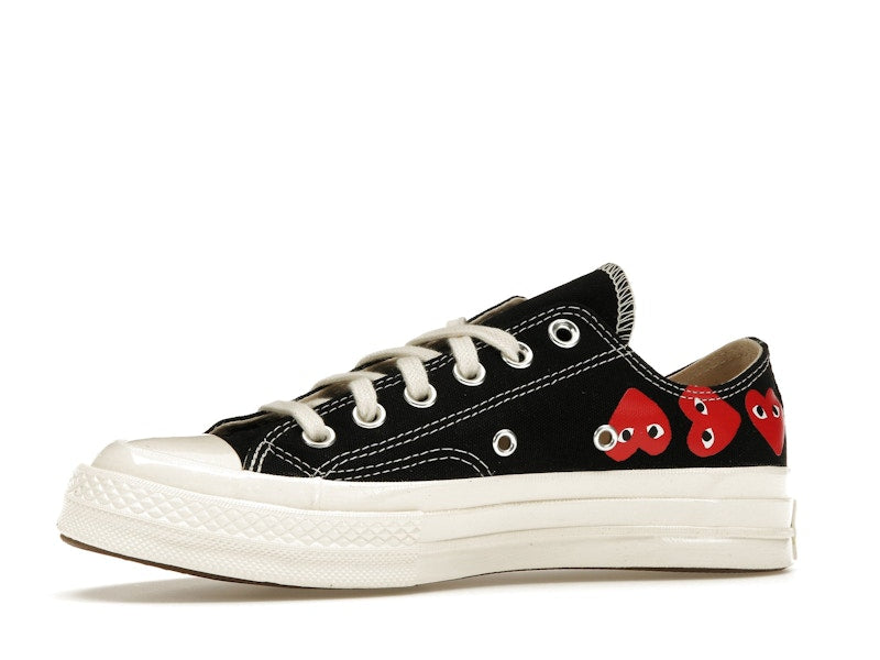 Converse Chuck Taylor All Star 70 Ox Comme des Garcons PLAY Multi-Heart Black - Black/Red/Egret - A08149C/AZ-K126-001-1 - 16