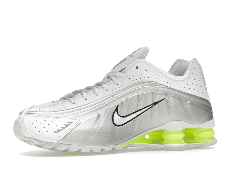 Nike Shox R4 White Metallic Silver Volt - White/Metallic Silver/Volt - AR3565-102 - 16