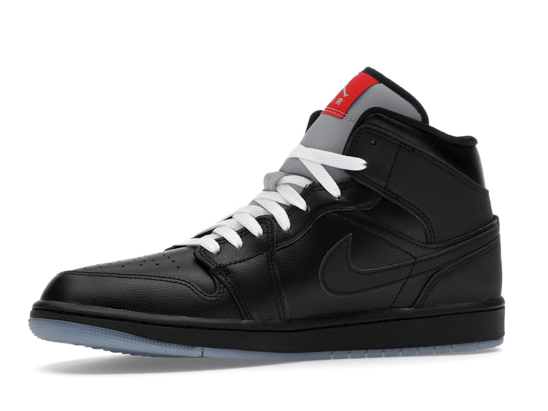 Air Jordan 1 Mid SE Black Metallic Reimagined - Black/Silver Metallic/University Red - HV5177-010 - 16