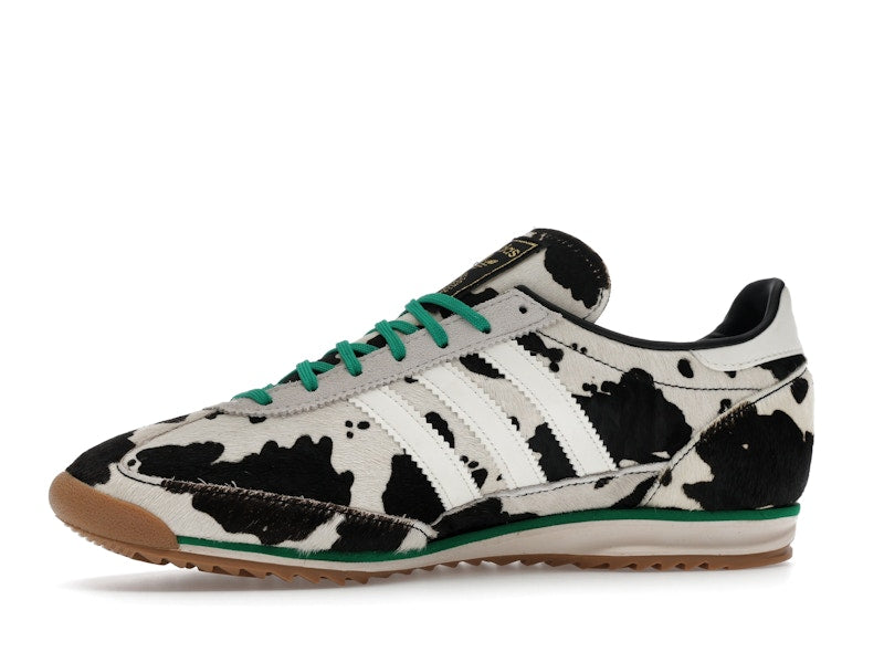 adidas SL 72 OG Cow Print Black White (Women's) - Core Black/Off White/Court Green - JR1639 - 16
