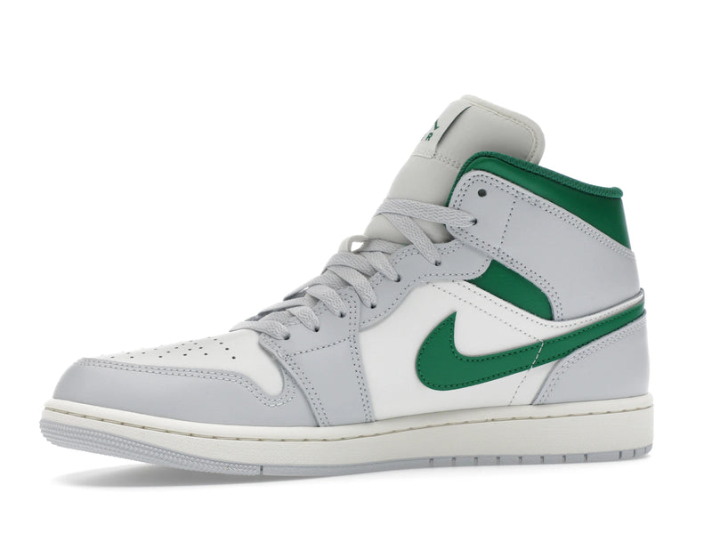 Air Jordan 1 Mid White Pure Platinum Pine Green - Summit White/Pure Platinum/Sail/Pine Green - DQ8426-142 - 16