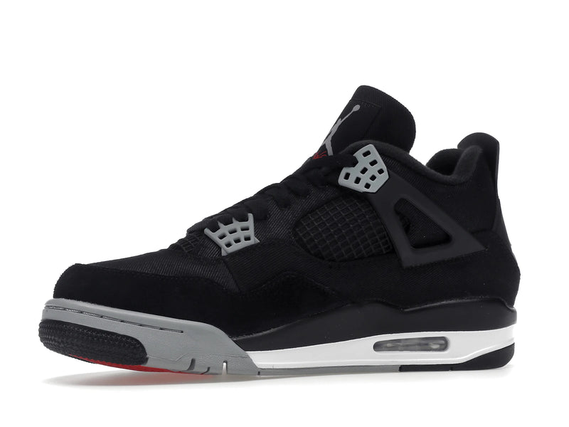Air Jordan 4 Retro SE Black Canvas - Black/Light Steel Grey/White/Fire Red - DH7138-006 - 16