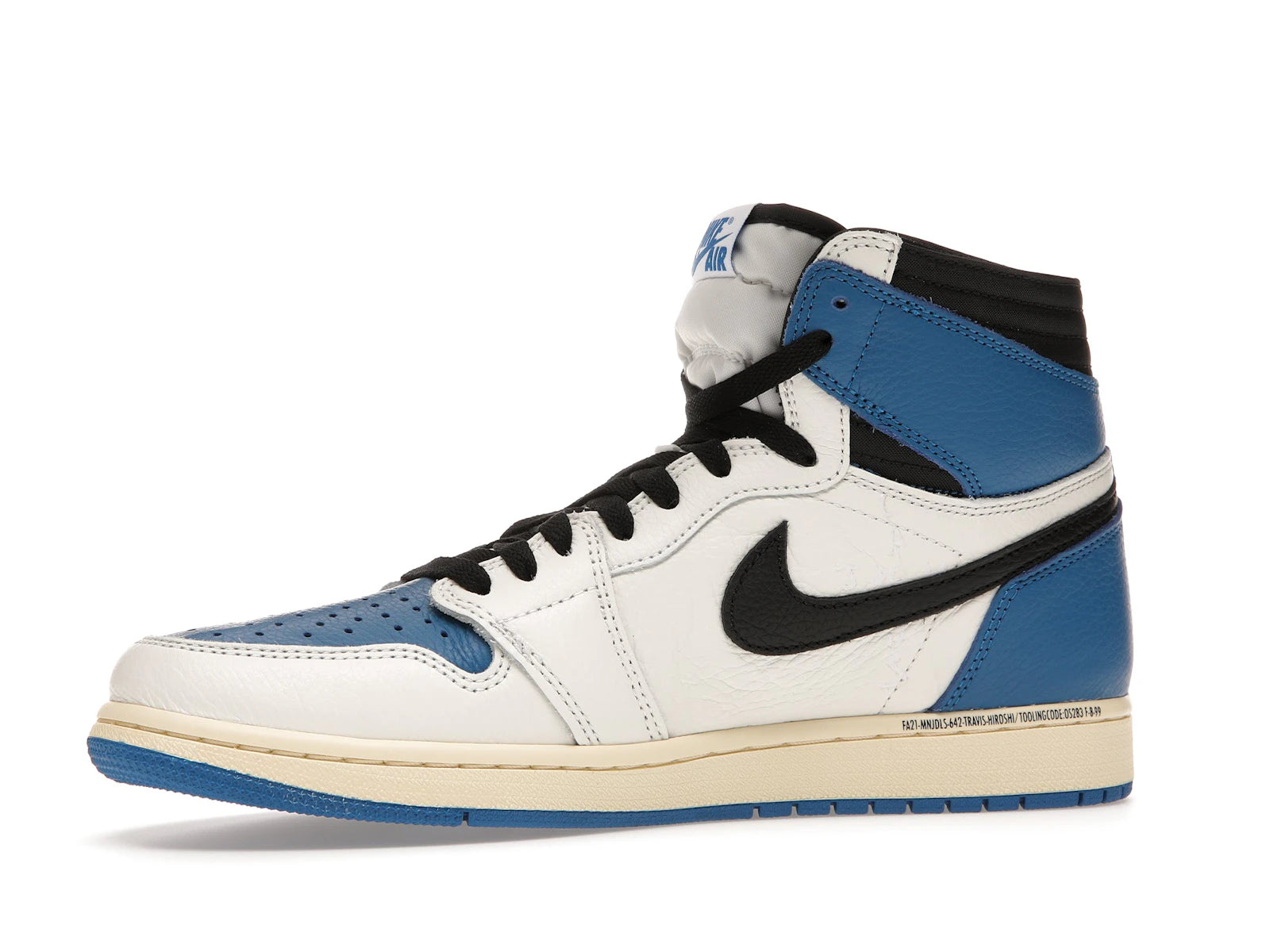 Air Jordan 1 High OG SP Fragment Design X Travis Scott - Sail/Black-Military Blue-Shy Pink - DH3227-105 - 16