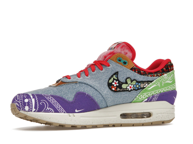 Nike Air Max 1 SP Concepts Denim Paisley - Wild Violet/Multi-Color-Sail - (Special Box) DN1803-500 - 16