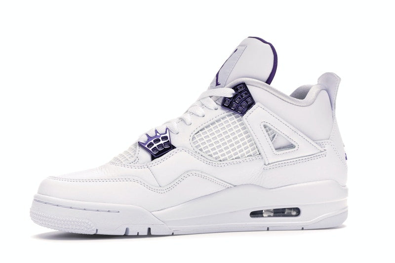 Air Jordan 4 Retro White Court Purple - White/Metallic Silver-Court Purple - CT8527-115 - 16