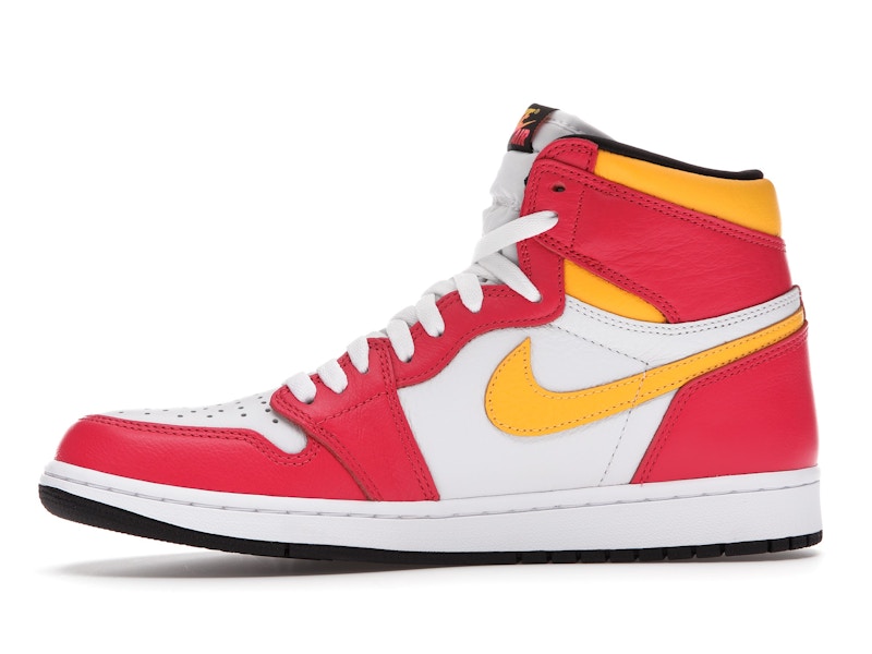 Air Jordan 1 Retro High OG Light Fusion Red - Light Fusion Red/White-Laser Orange-Black - 555088-603 - 17