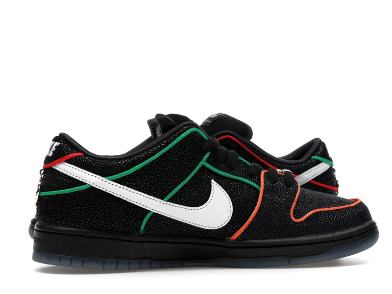 Nike SB Dunk Low Bronx Girls Skate - Black/White/Challenge Red/Total Orange/Lucky Green/Smoke Grey - HV1664-001 - 17