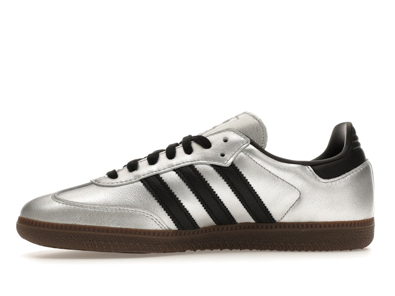 adidas Samba OG Silver Metallic Black Gum (Women's) - Silver Metallic/Core Black/Gum 5 - JI4218 - 17