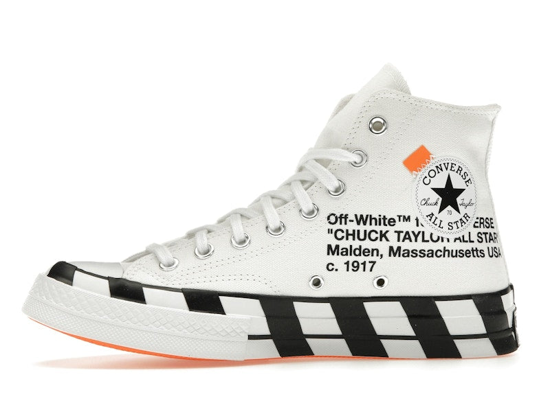 Converse Chuck Taylor All Star 70s Hi Off White - White/Bold Orange-Black - 163862C - 17