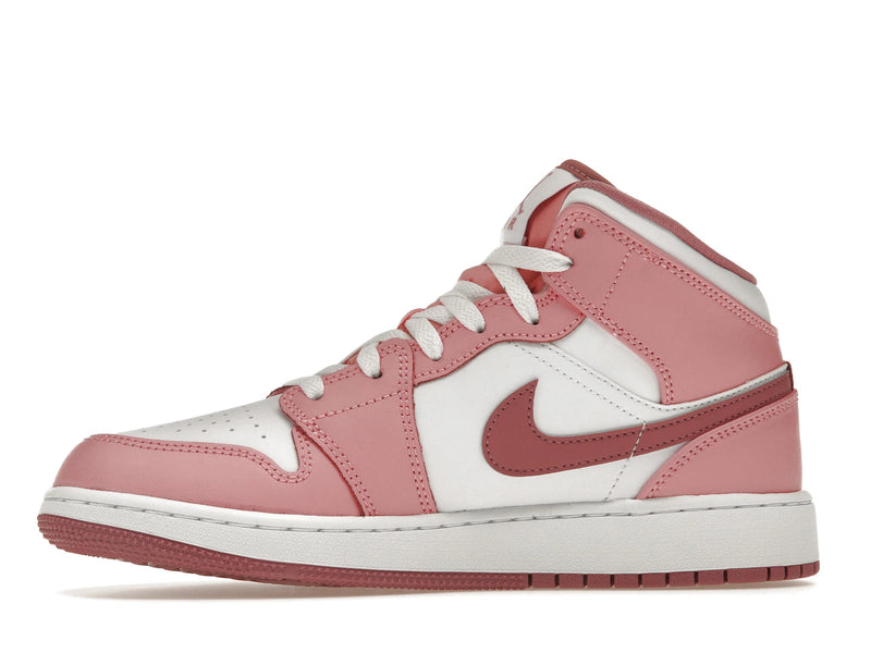 Air Jordan 1 Mid Valentines Day (2023) (GS) - Coral Chalk/Desert Berry/White - DQ8423-616 - 17