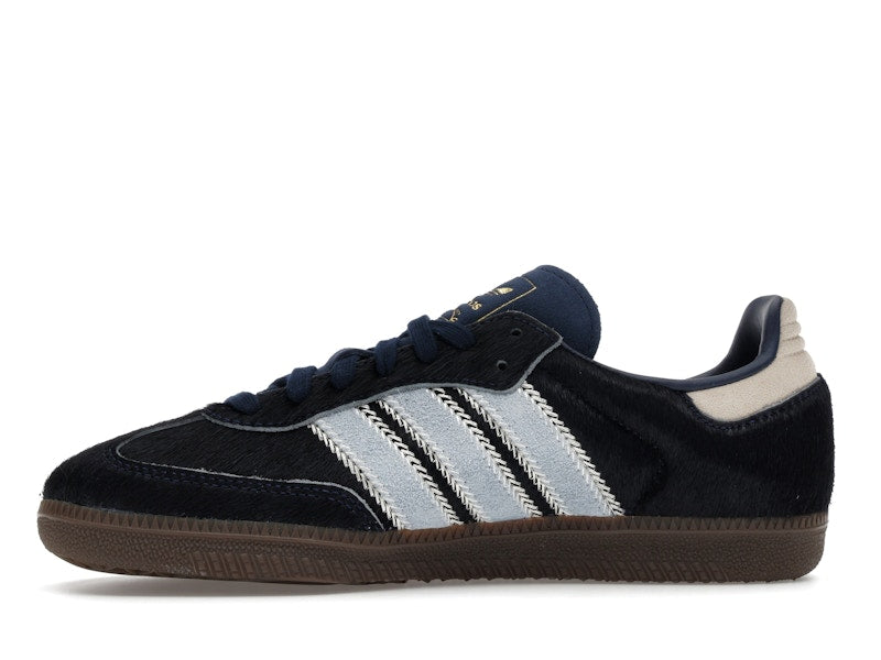 adidas Samba OG Pony Hair Night Indigo Clear Sky (Women's) - Night Indigo/Clear Sky/Tactile Blue - JS3934 - 17