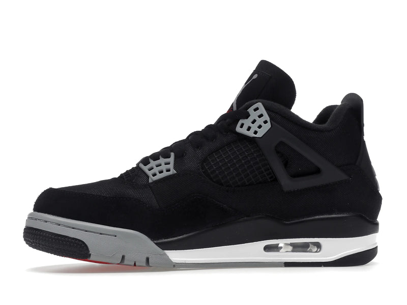 Air Jordan 4 Retro SE Black Canvas - Black/Light Steel Grey/White/Fire Red - DH7138-006 - 17