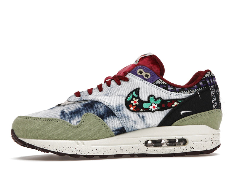 Nike Air Max 1 SP Concepts Denim Olive Canvas - Oil Green/Black/Team Red/Sail - DN1803-300 - 17