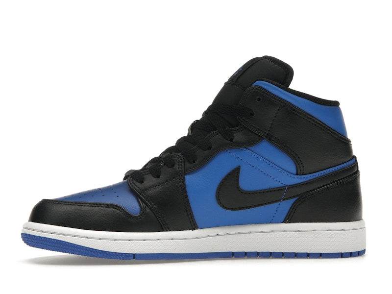 Air Jordan 1 Mid Black Royal Metallic - Black/Black/White/Royal Blue - DQ8426-042 - 17