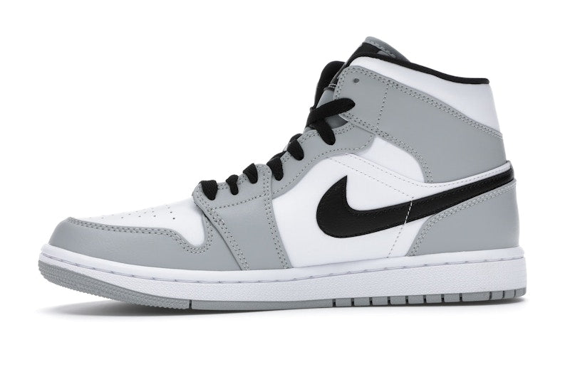 Air Jordan 1 Mid Light Smoke Grey - Light Smoke Grey/Black-White - 554724-092 - 17