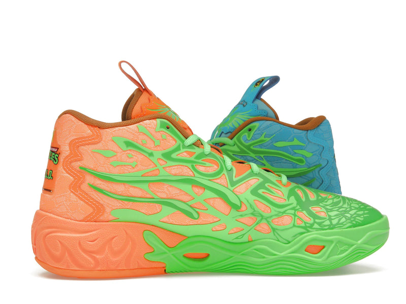 Puma Lamelo Ball Mb04 Teenage Mutant Ninja Turtles Leonardo And Michelangelo - Fluro Green Pes/PUMA Green/Bright Aqua/Orange Glow - 311307-01 - 17