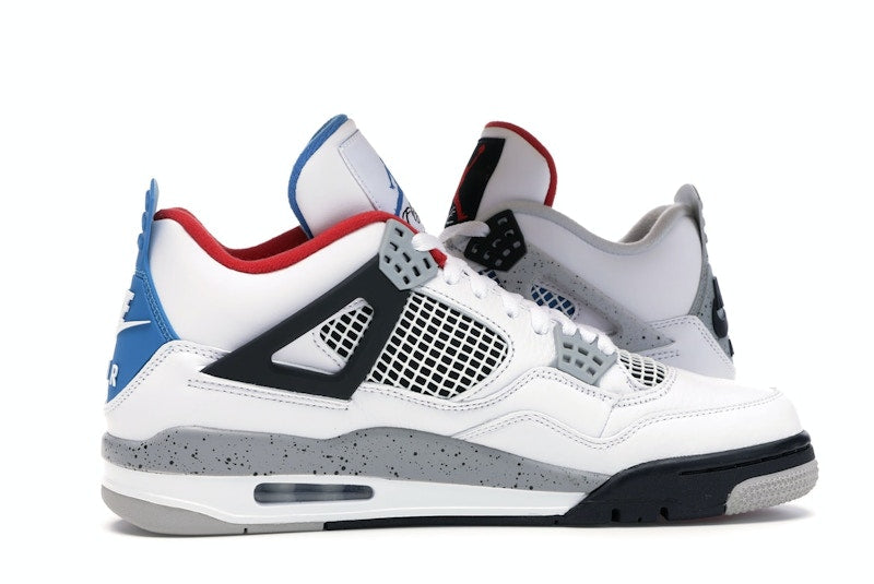 Air Jordan 4 Retro What The - White/Military Blue-Fire Red-Black-Cement Grey - CI1184-146 - 17