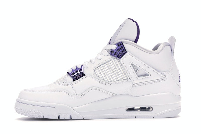 Air Jordan 4 Retro White Court Purple - White/Metallic Silver-Court Purple - CT8527-115 - 17