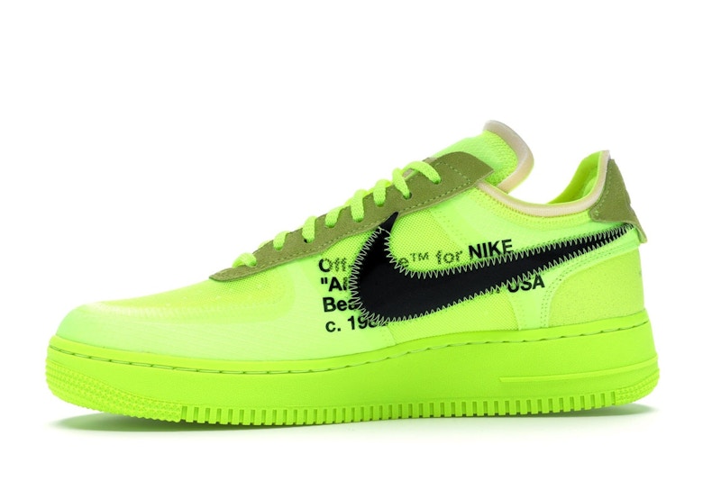 Nike Air Force 1 Low Off White Volt - vista 17