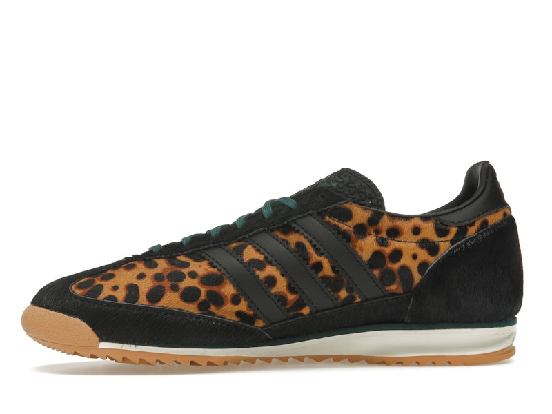 adidas SL 72 OG Leopard Print Collegiate Green (Women's) - Core Black/Off White/Collegiate Green - JI0187 - 17