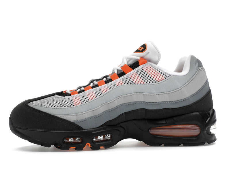Nike Air Max 95 OG Big Bubble Bright Mandarin 20 (2025) - White/Wolf Grey/Light Smoke Grey/Bright Mandarin - HM4740-101 - 17