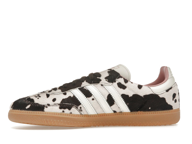 Adidas Samba OG Cow Print Womens - Dark Brown/Off White/Gum 3 - JR1256 - 17
