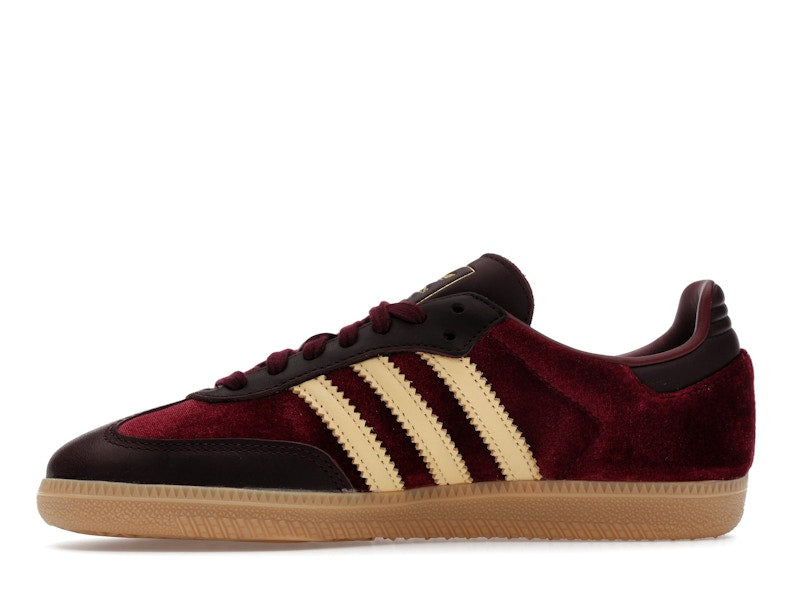 adidas Samba OG Shadow Red Velvet (Women's) - Shadow Red/Maroon/Gum - JS1394 - 17