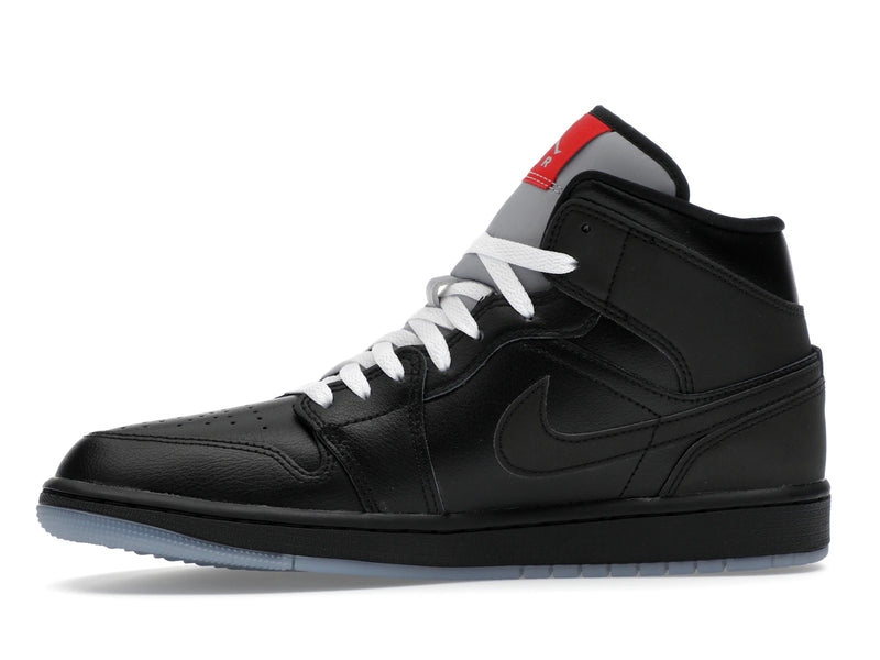 Air Jordan 1 Mid SE Black Metallic Reimagined - Black/Silver Metallic/University Red - HV5177-010 - 17