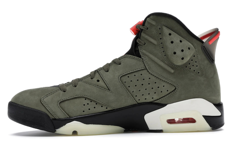 Air Jordan 6 Retro Travis Scott - Medium Olive/Black-Sail-University Red - CN1084-200 - 17