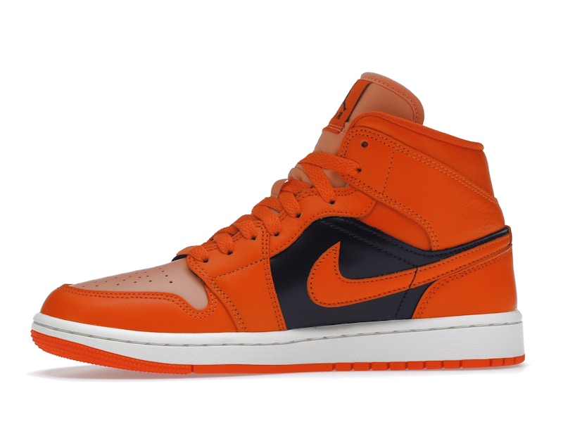 Air Jordan 1 Mid Orange Black (W) - Crimson Bliss/Rush Orange/Black/Sail - DM3381-600 - 17