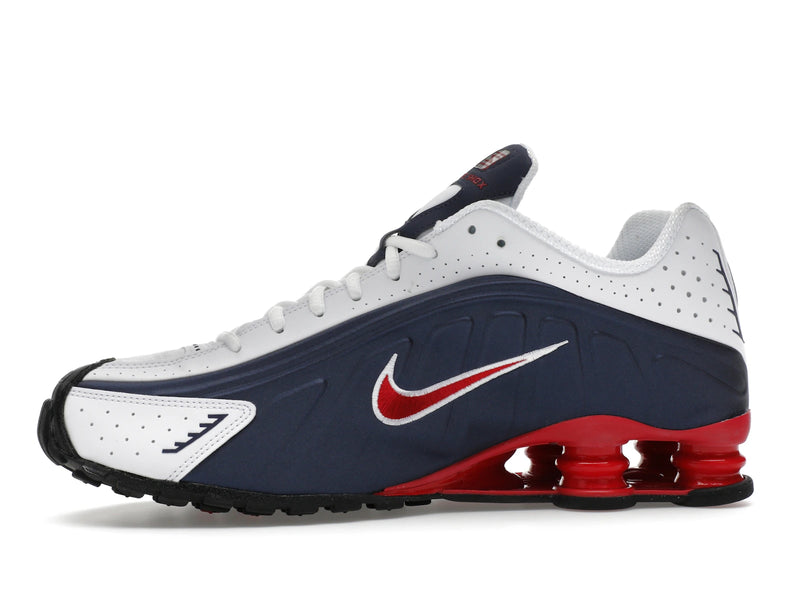 Nike Shox R4 Usa (2025) - Midnight Navy/White/Metallic Silver/Gym Red - HQ1988-400 - 17