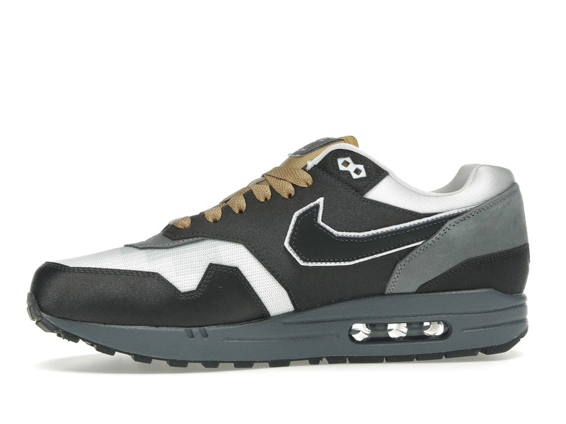 Nike Air Max 1 Swoosh Low Poly Big Head Mode - Dark Smoke Grey/White/Metallic Gold - IB9898-001 - 17