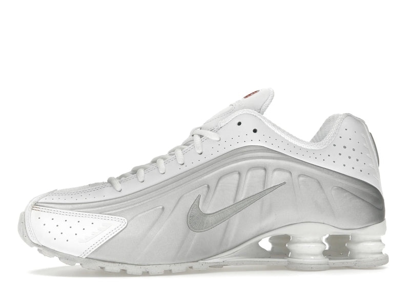 Nike Shox R4 White Bright Crimson Metallic Silver - White/White/Bright Crimson/Metallic Silver - HQ1988-101 - 17