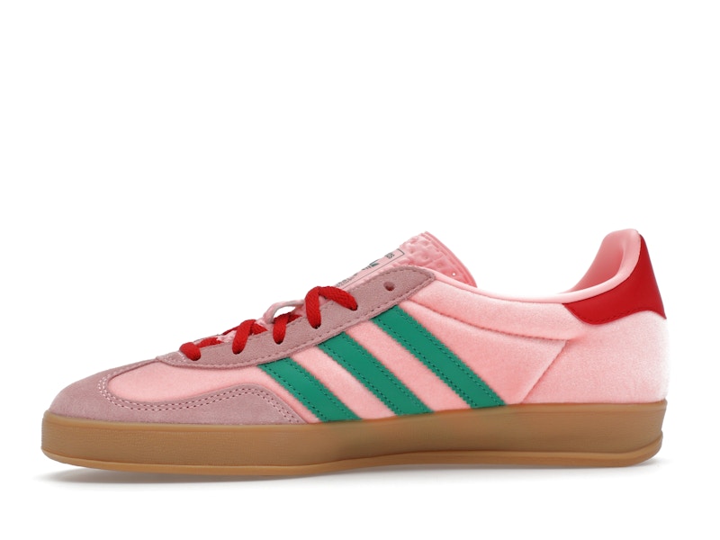 adidas Gazelle Indoor Pink Velvet (Women's) - Pink/Green/Scarlet - JI2713 - 17