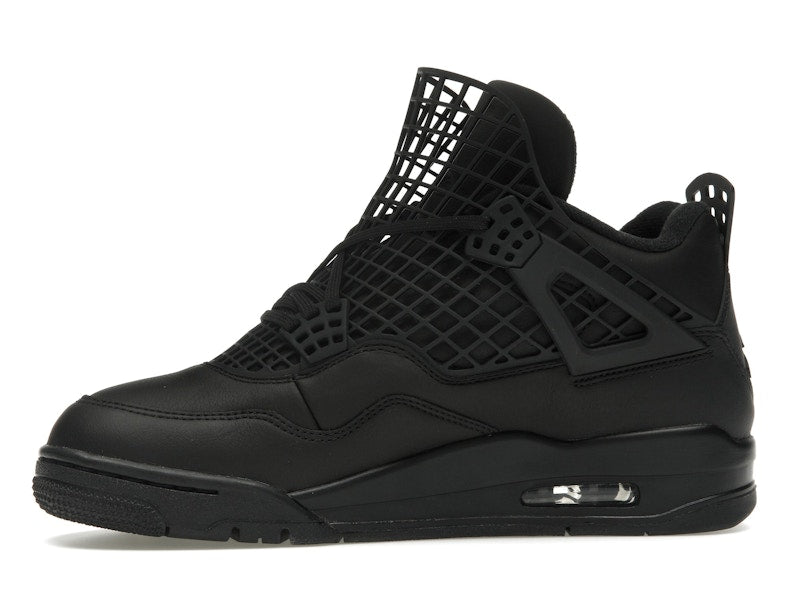 Air Jordan 4 Retro Net Black - Black/Black-Metallic Silver - FN7251-001 - 17