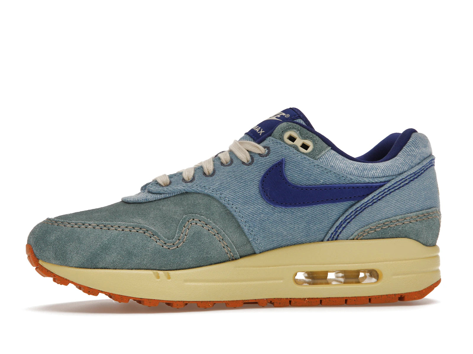 Nike Air Max 1 PRM Mineral Slate - Mineral Slate/Deep Royal Blue-Lemon Wash - DV3050-300 - 17