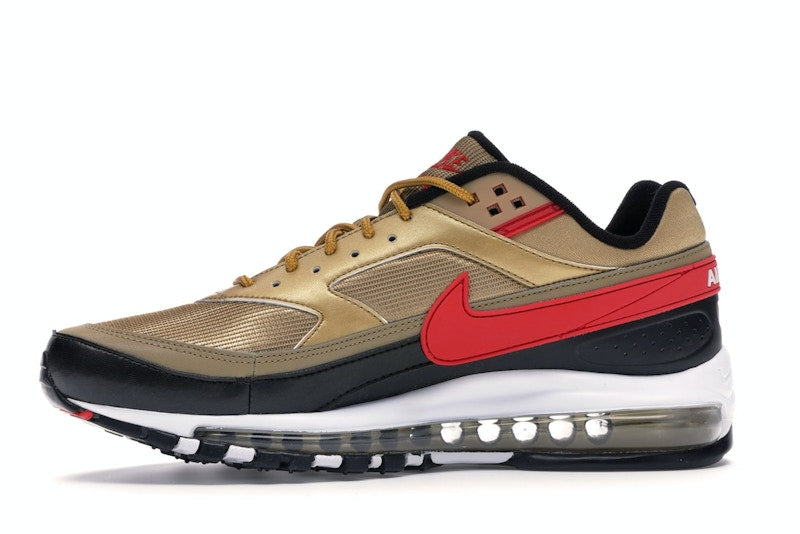 Nike Air Max 97 BW Metallic Gold University Red Black - vue 18