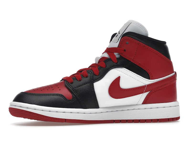 Air Jordan 1 Mid Alternate Bred Toe (W) - White/Red/Black - BQ6472-079 - 17