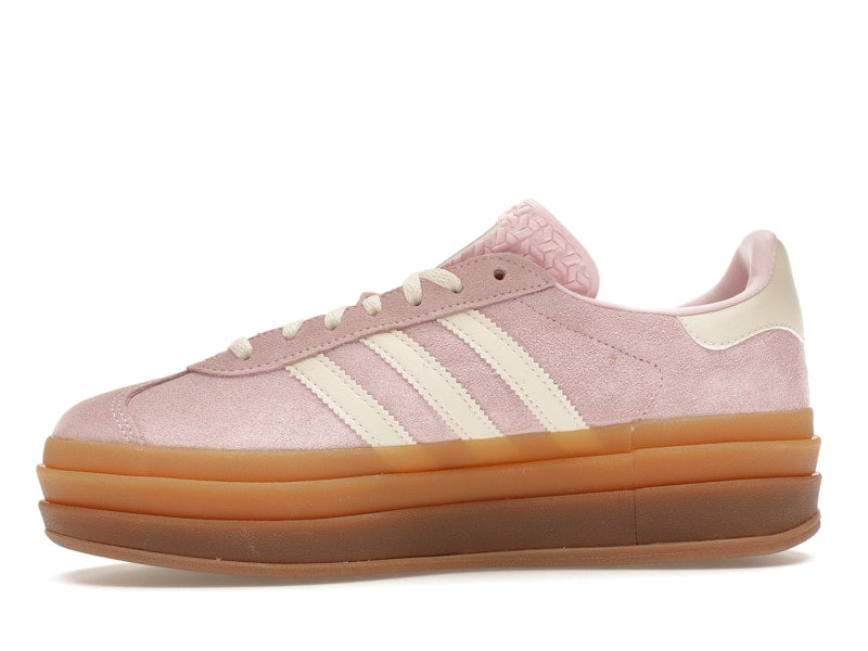 adidas Gazelle Bold Clear Pink Cream White (Women's) - Clear Pink /Cream White/Gold Metallic - JQ7777 - 17